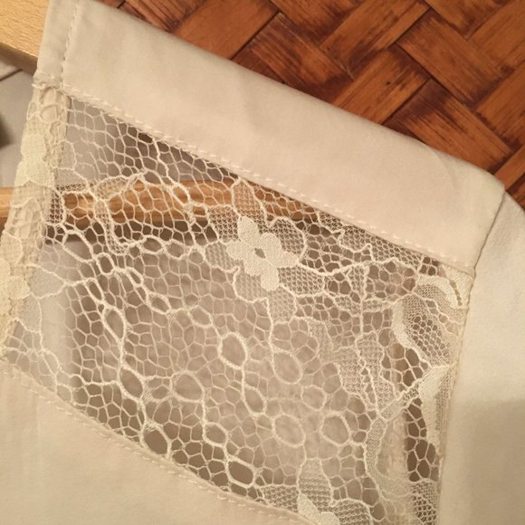 Vero Moda Sandra Lace Cream V-neck Boho Blouse - Picture 4 of 8